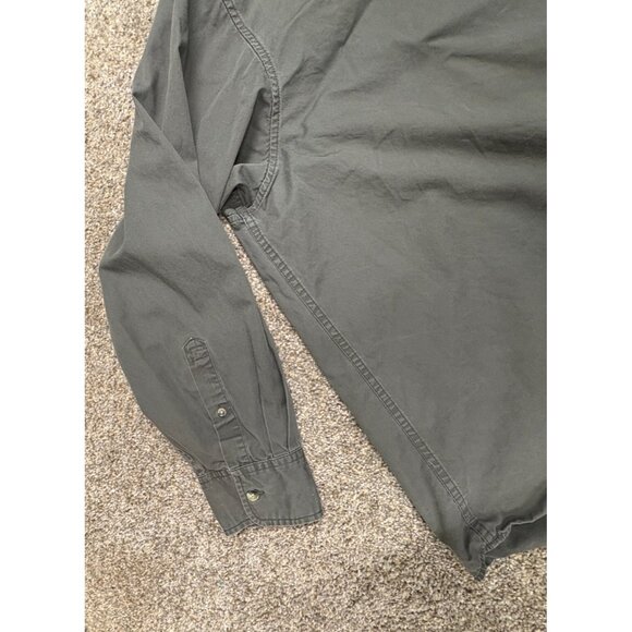 Cabela’s 3XL Long Sleeve Button Up Shirt Gray Casual Workwear - Picture 5 of 15